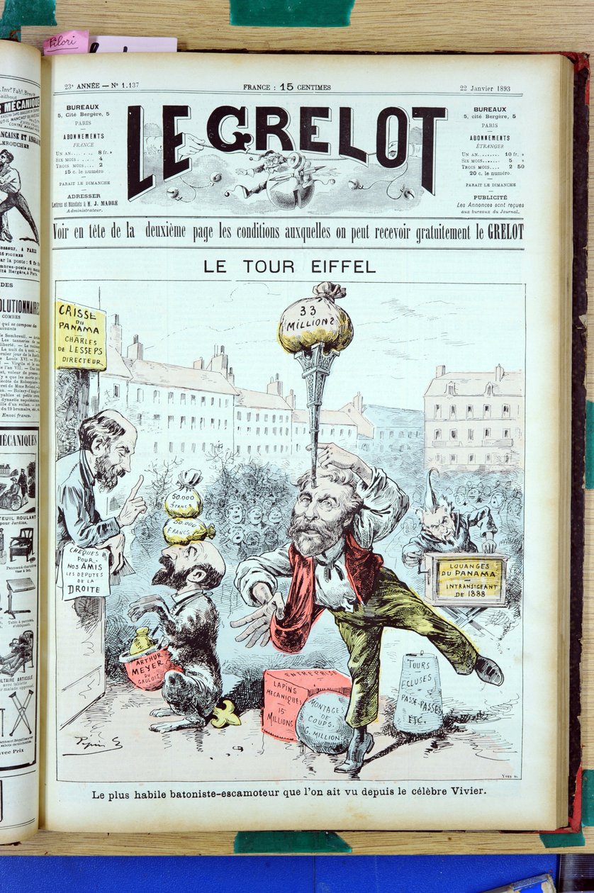 A Le Grelot borítója alkotó: Edouard Guillaumin Pepin