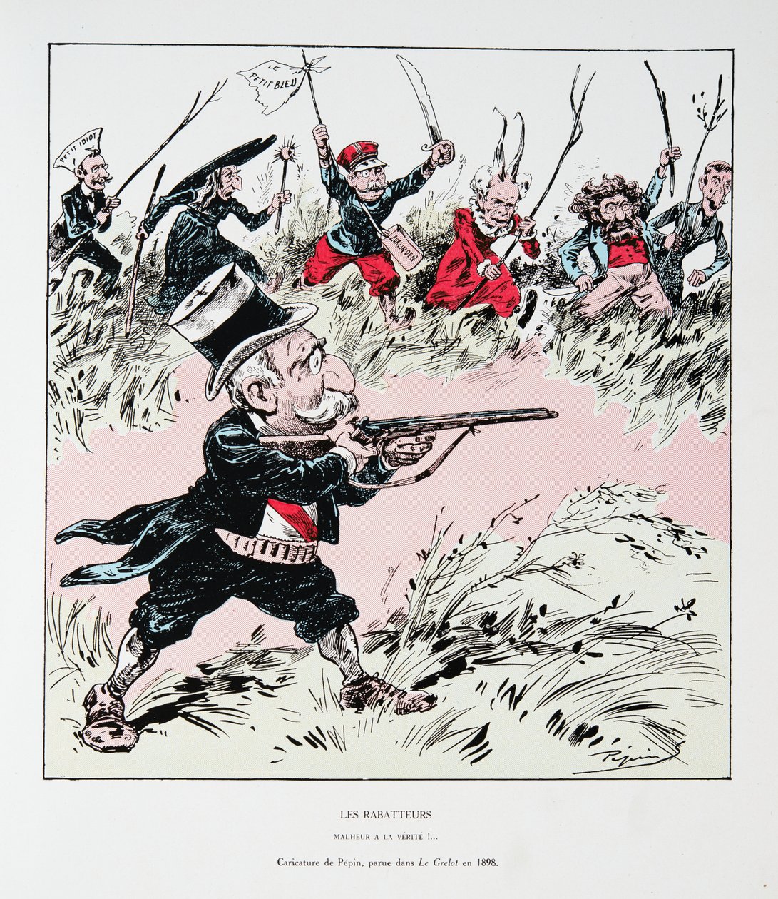 The Beaters: Jaj az igazságnak!, A Harmadik Köztársaság története című kötetből. I, Politikatörténet, pub.1933 alkotó: Edouard Guillaumin Pepin