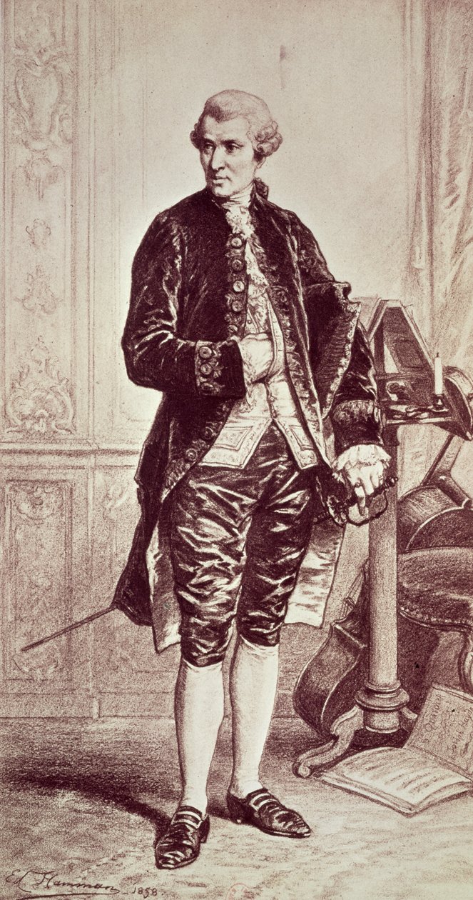 Joseph Hadyn (1732-1809) 1858 (metszet) alkotó: Edouard Jean Conrad Hamman