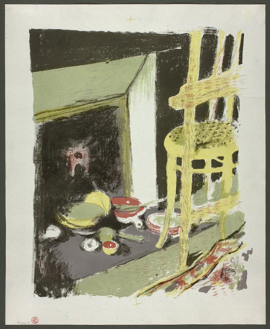A tűzhely, nyolcadik lemez a Tájak és enteriőrökből alkotó: Édouard Jean Vuillard