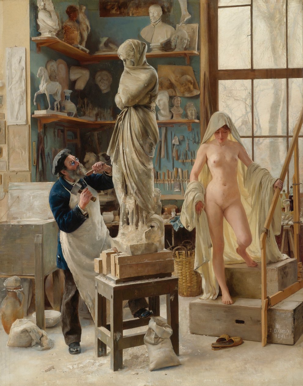 Franciául:  Une Restauration A Restauration alkotó: Edouard Joseph Dantan