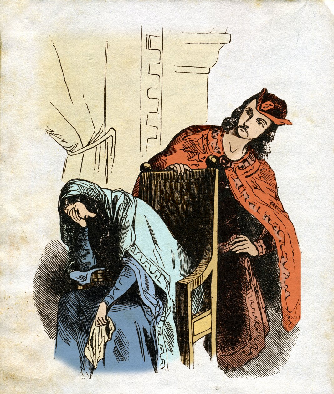Illusztráció az Ivanhoe-hoz (metszet) alkotó: Edouard & Lix Theodore (1830-1897) Frere