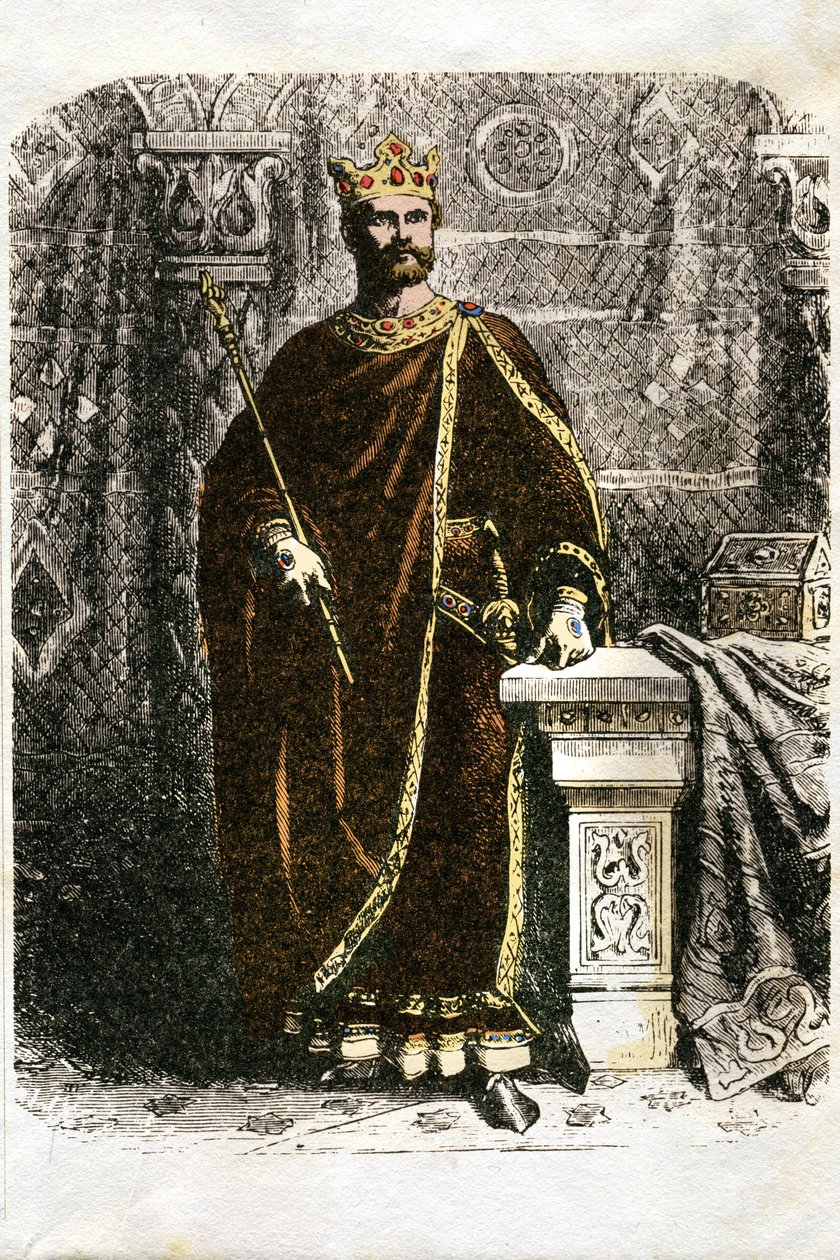 Illusztráció az Ivanhoe-hoz (metszet) alkotó: Edouard & Lix Theodore (1830-1897) Frere