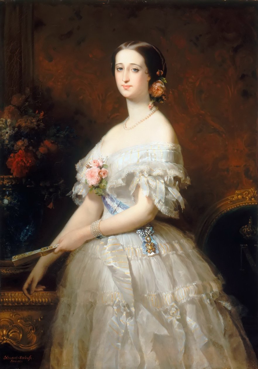 Eugénie de Montijo, a franciák császárnője alkotó: Edouard Louis Dubufe