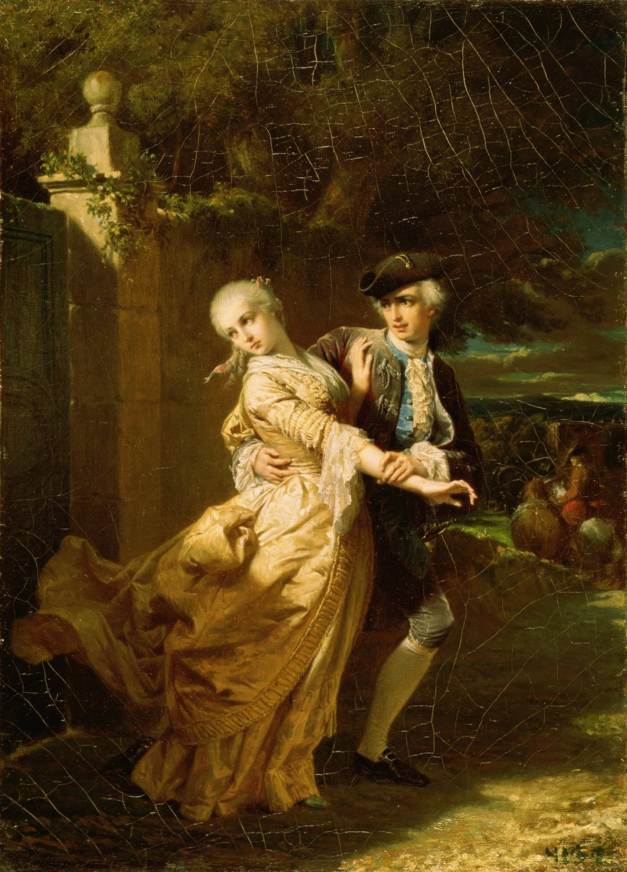 Lovelace elrabolja Clarissa Harlowe-t alkotó: Edouard Louis Dubufe