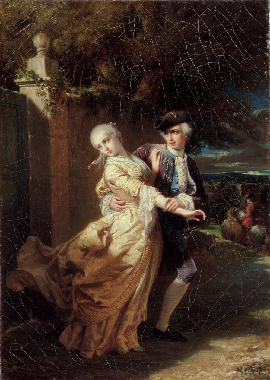 Lovelace Clarissa Harlowe elrablása, 1867 alkotó: Edouard Louis Dubufe
