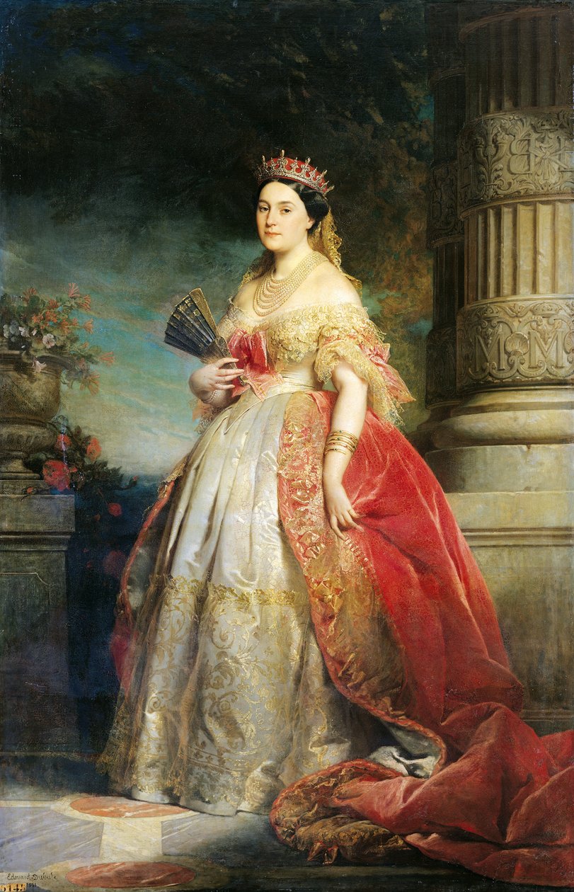 Mathilde Laetitia Wilhelmine Bonaparte (1820-1904) 1861 (olaj, vászon) alkotó: Edouard Louis Dubufe