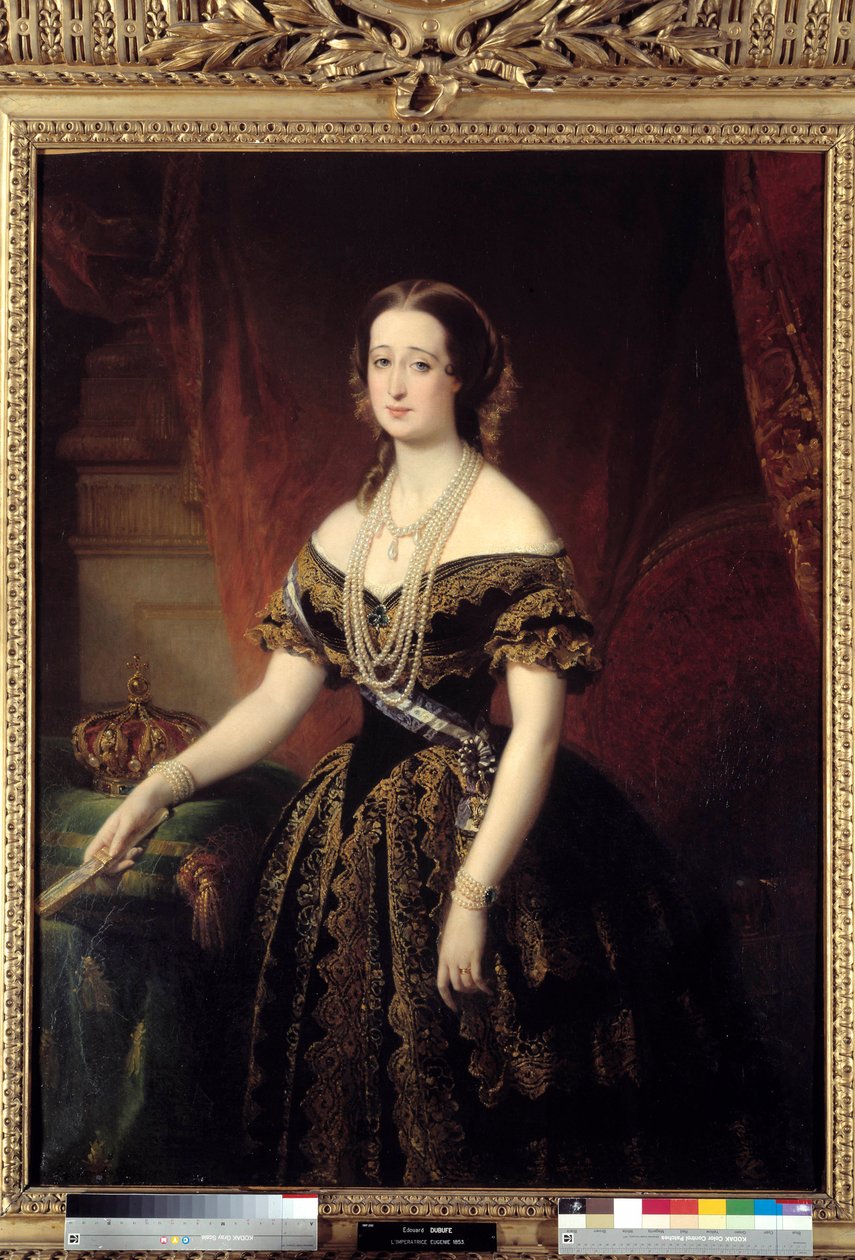 Eugenia portréja, a franciák impressziója (olaj, vászon) alkotó: Edouard Louis Dubufe