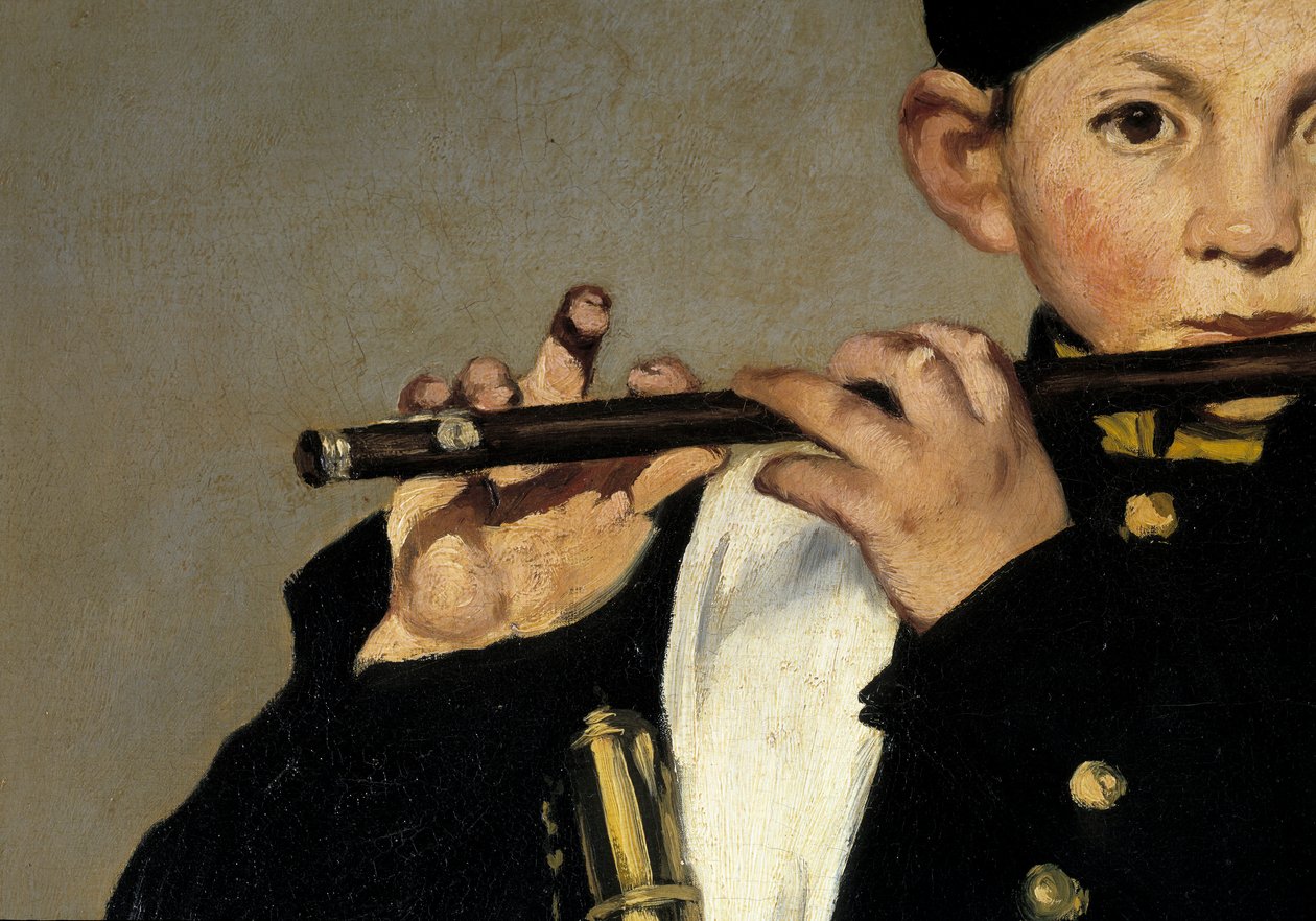 Egy furulyás. Részlet. Edouard Manet festménye alkotó: Édouard Manet