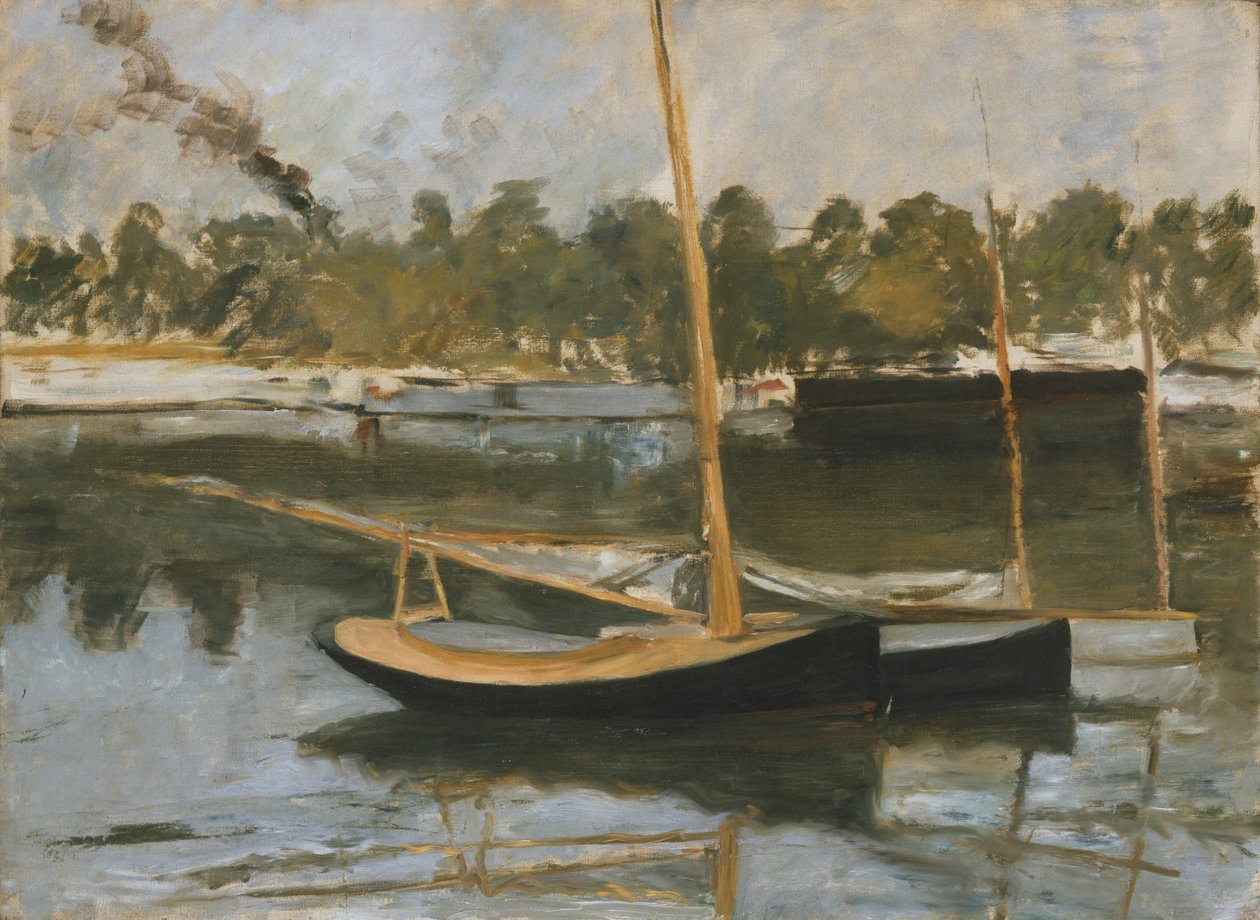 „Argenteuil”, csónaktanulmány, 1874 alkotó: Édouard Manet