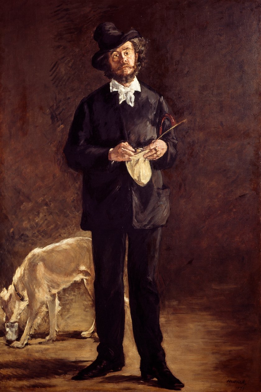 Művész (Marcellin Desboutin festő portréja) alkotó: Édouard Manet