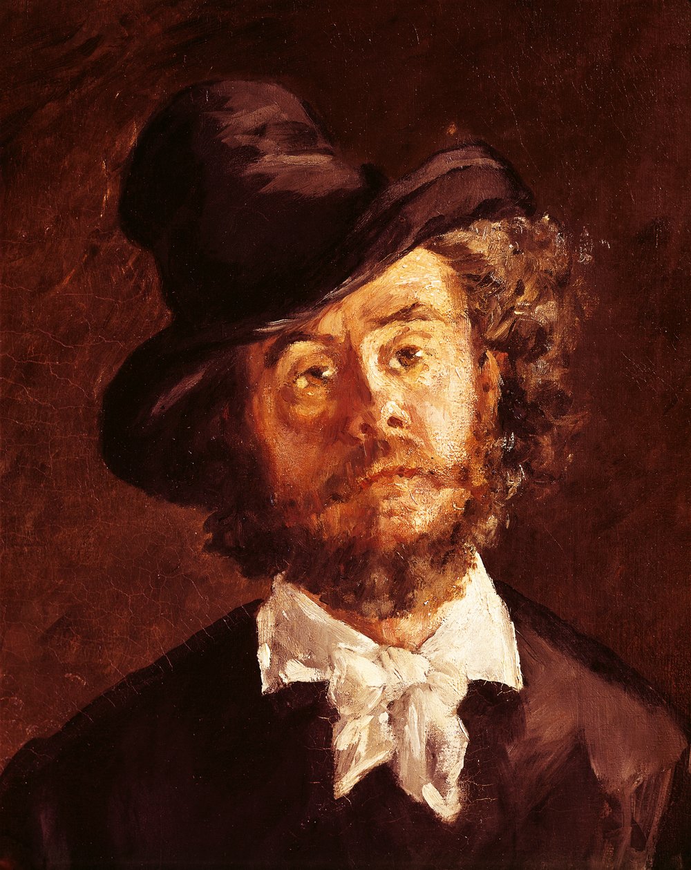 Művész (Marcellin Desboutin festő portréja) alkotó: Édouard Manet