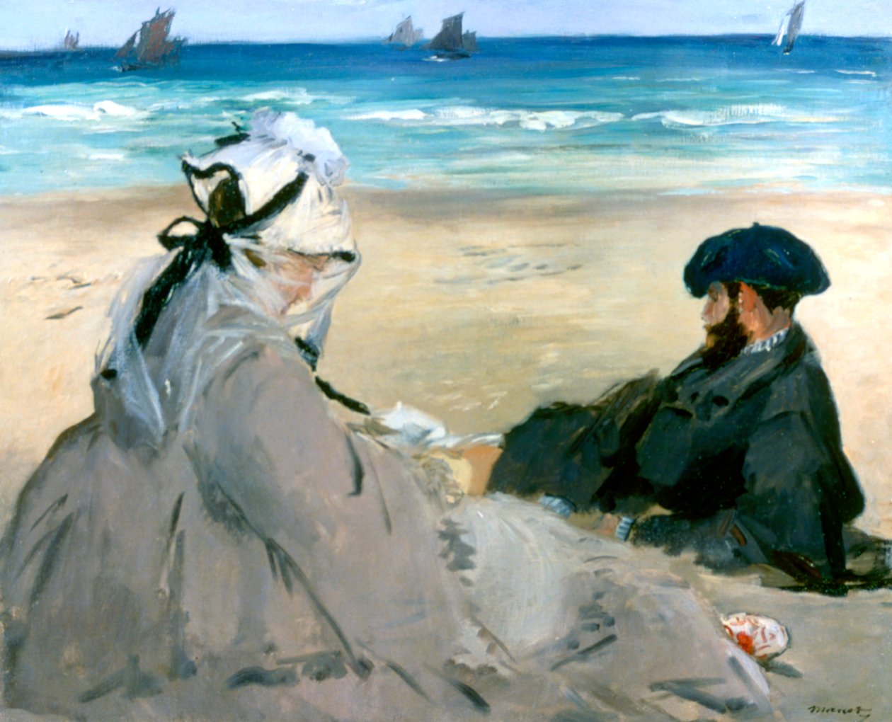 A tengerparton, 1873 alkotó: Édouard Manet
