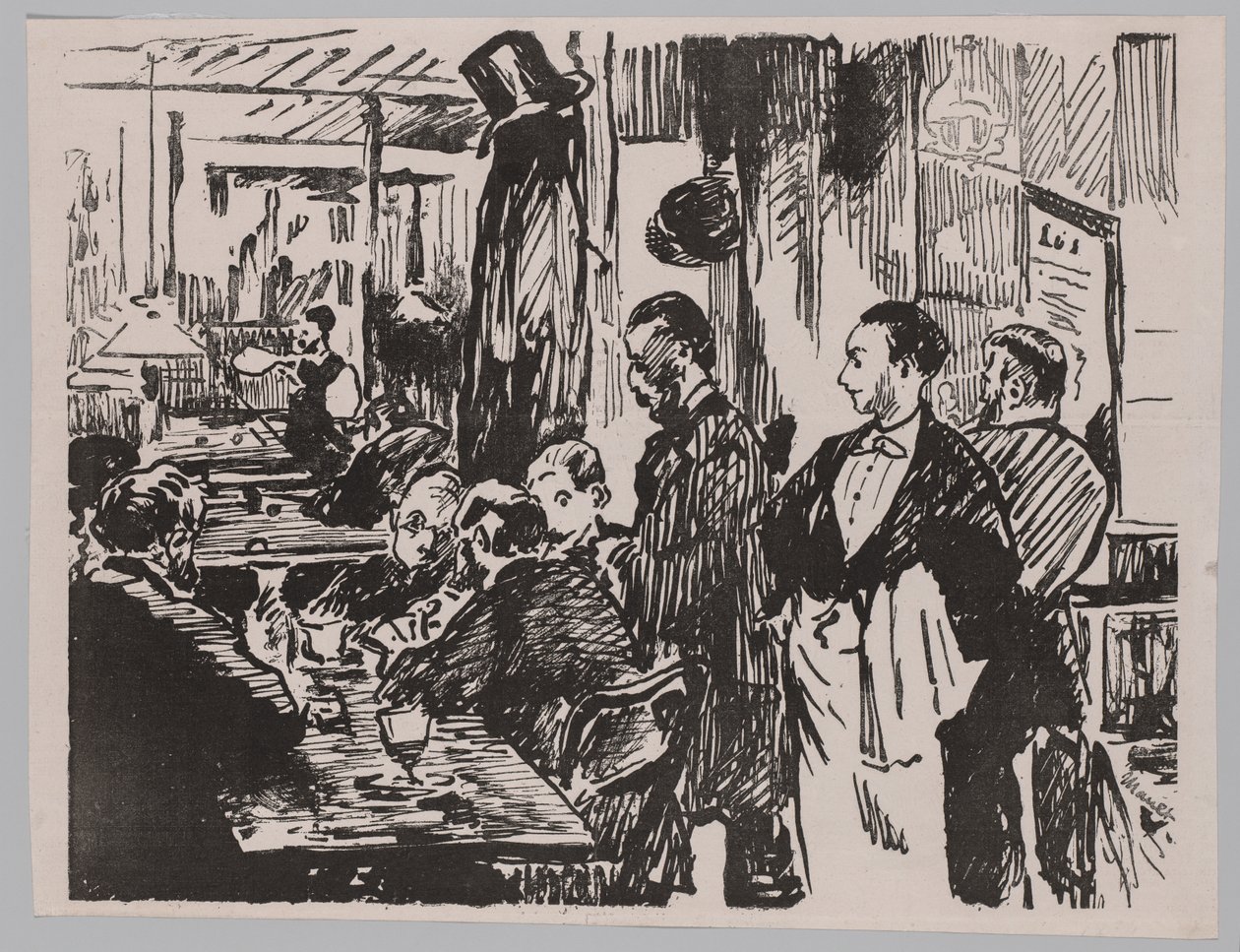 A kávézóban alkotó: Édouard Manet