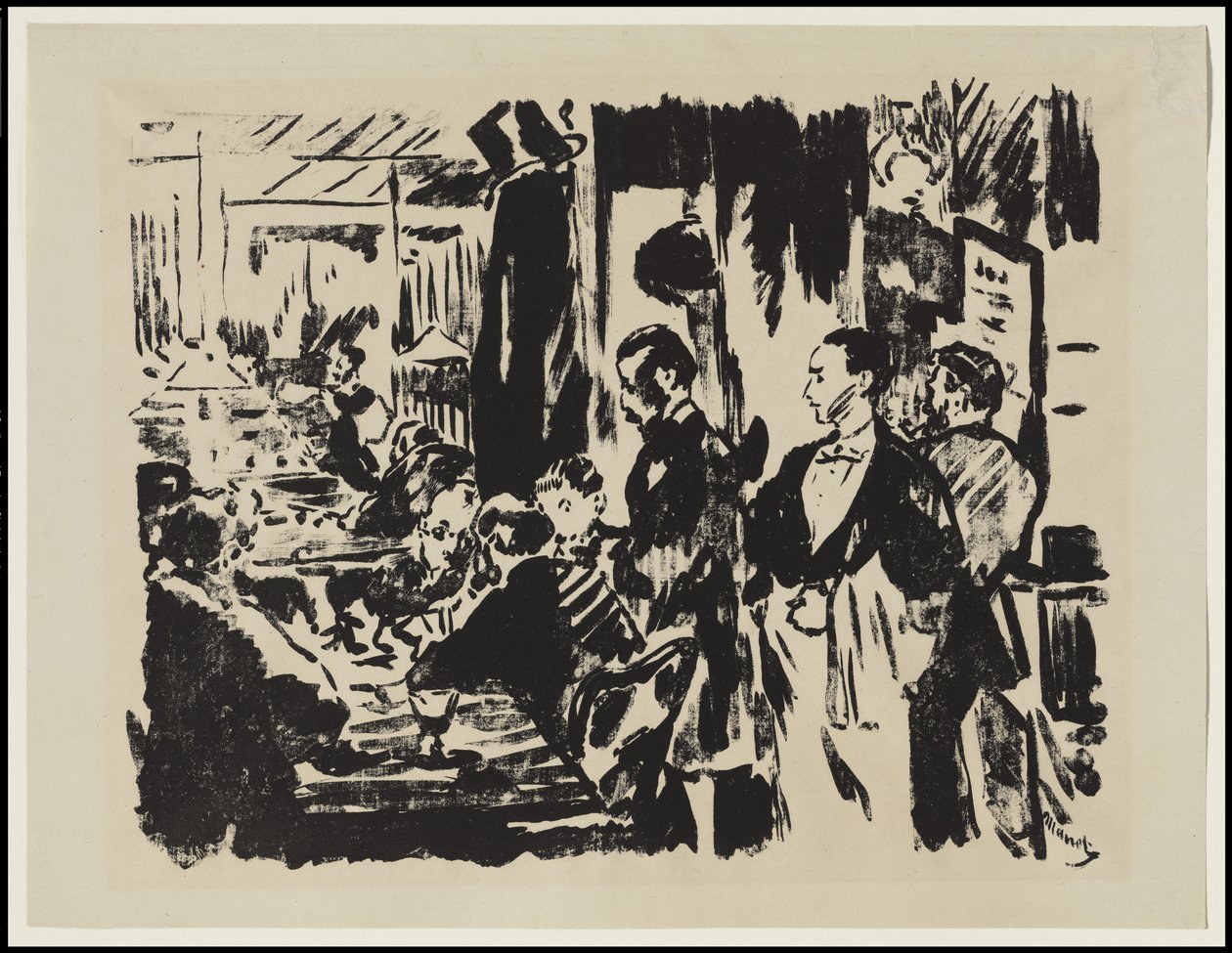 A kávézóban, 1874 alkotó: Édouard Manet