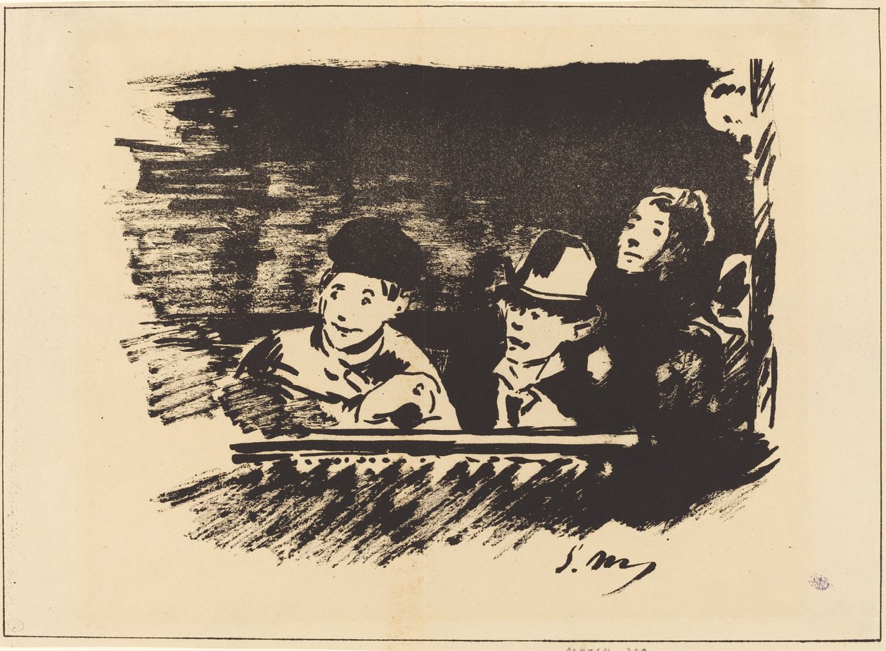 Au Paradis Az erkélyen, 19. század vége. alkotó: Édouard Manet