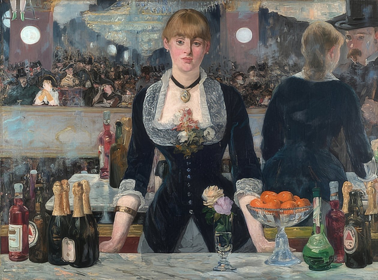 Bár a den Folies-Bergère-ben. 1881-82 alkotó: Édouard Manet