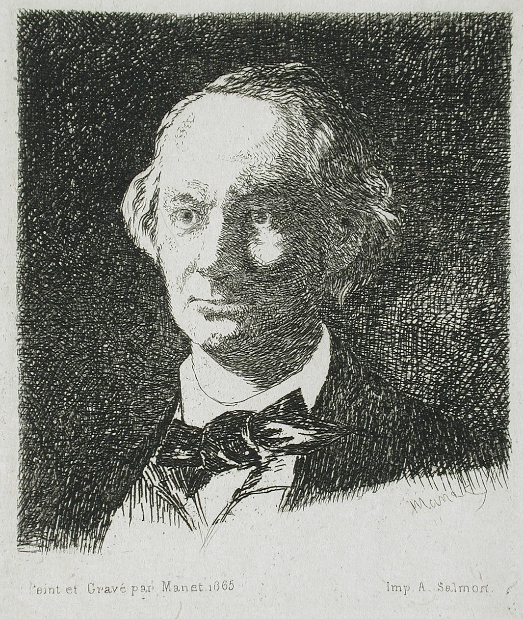 Baudelaire elölnézetből alkotó: Édouard Manet