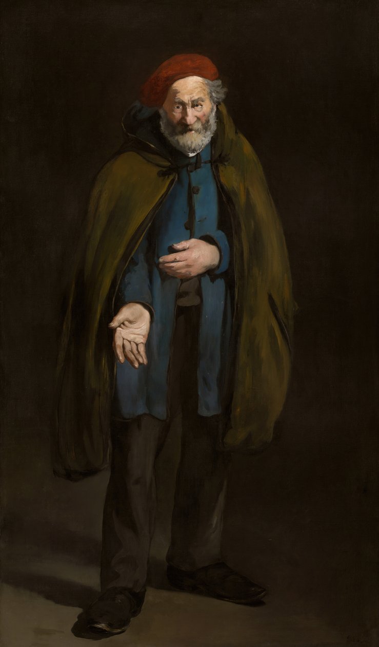 Koldus kabátos filozófus, 186567. alkotó: Édouard Manet