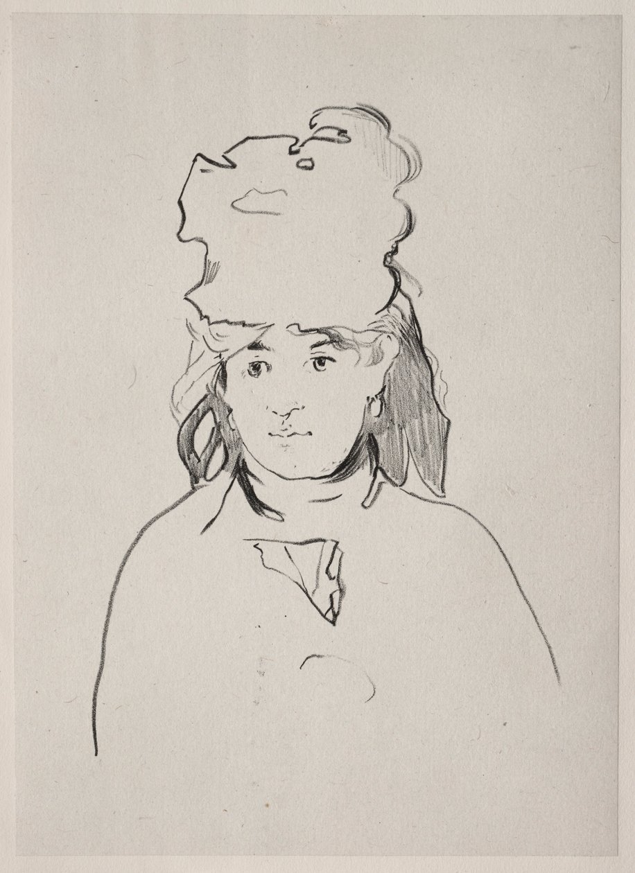 Berthe Morisot, 1872. alkotó: Édouard Manet