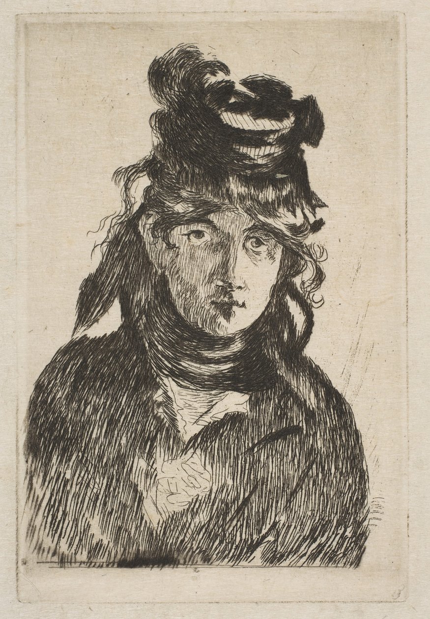 Berthe Morisot, 1872. alkotó: Édouard Manet