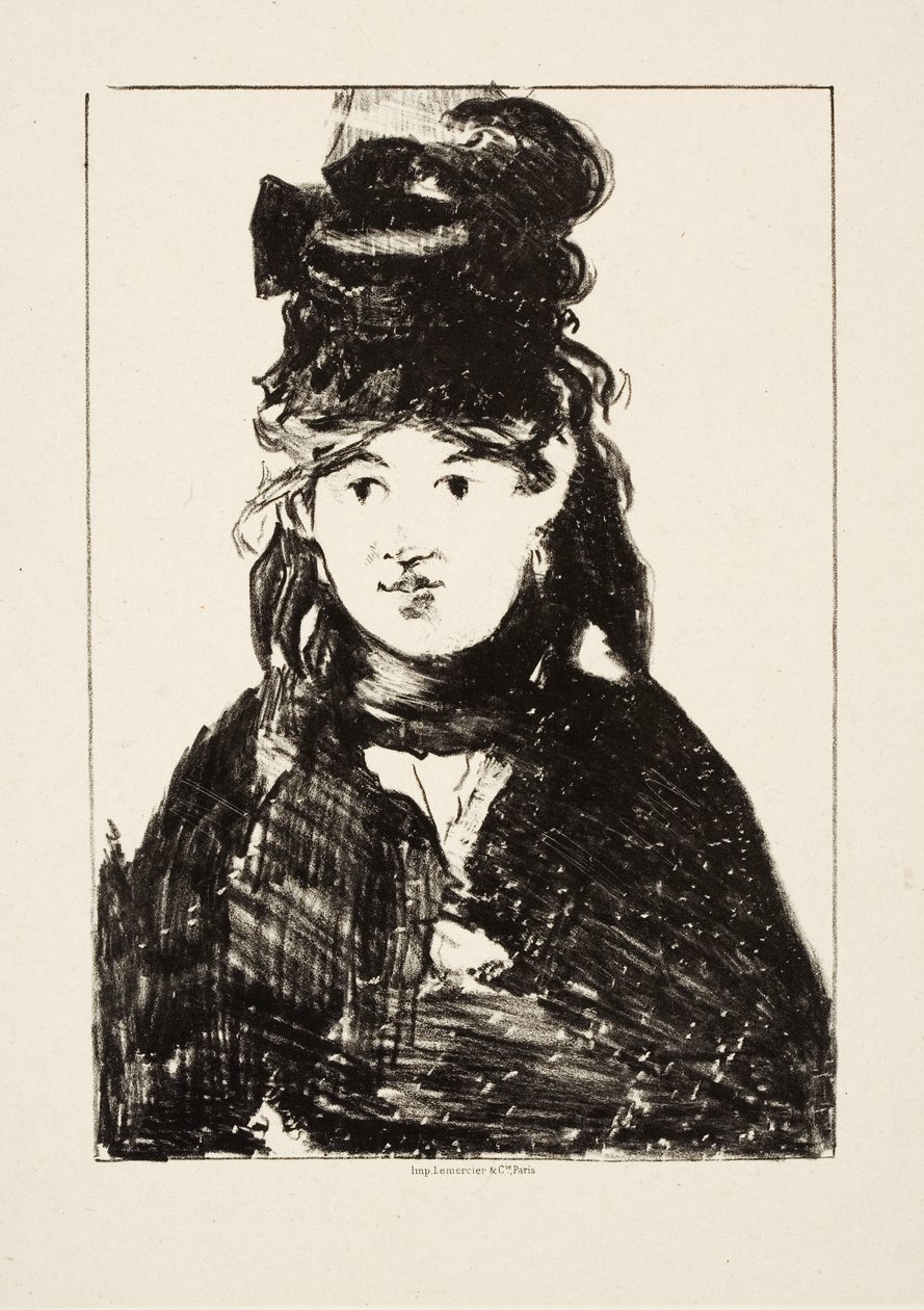 Berthe Morisot, 1872 körül alkotó: Édouard Manet
