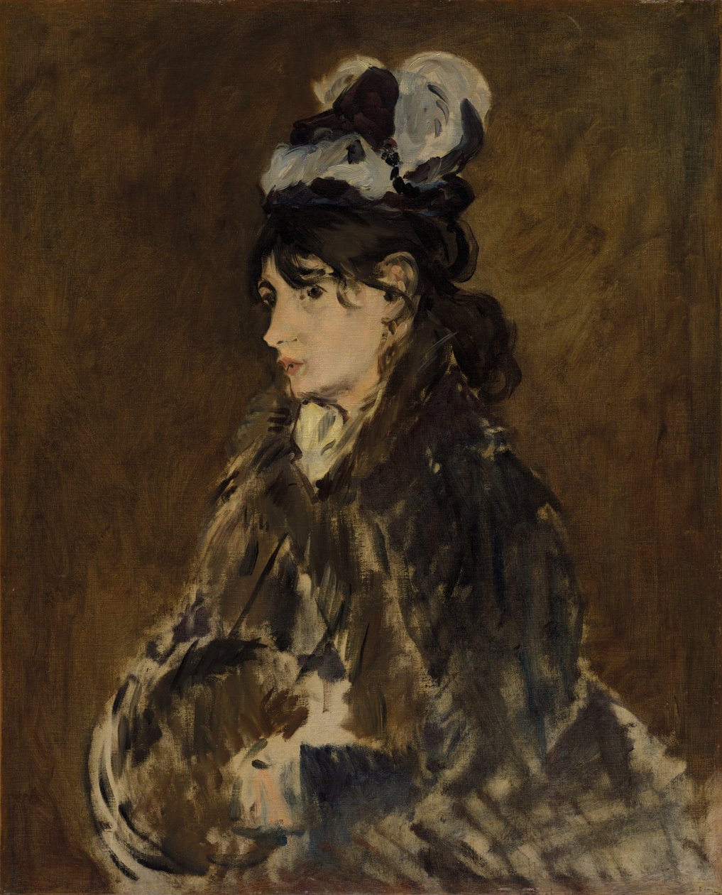 Berthe Morisot, c. 1869-73. alkotó: Édouard Manet