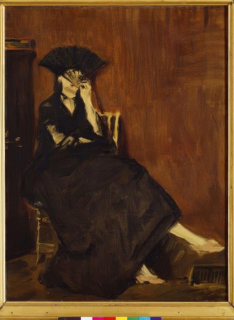 Berthe Morisot a ventilátorral alkotó: Édouard Manet