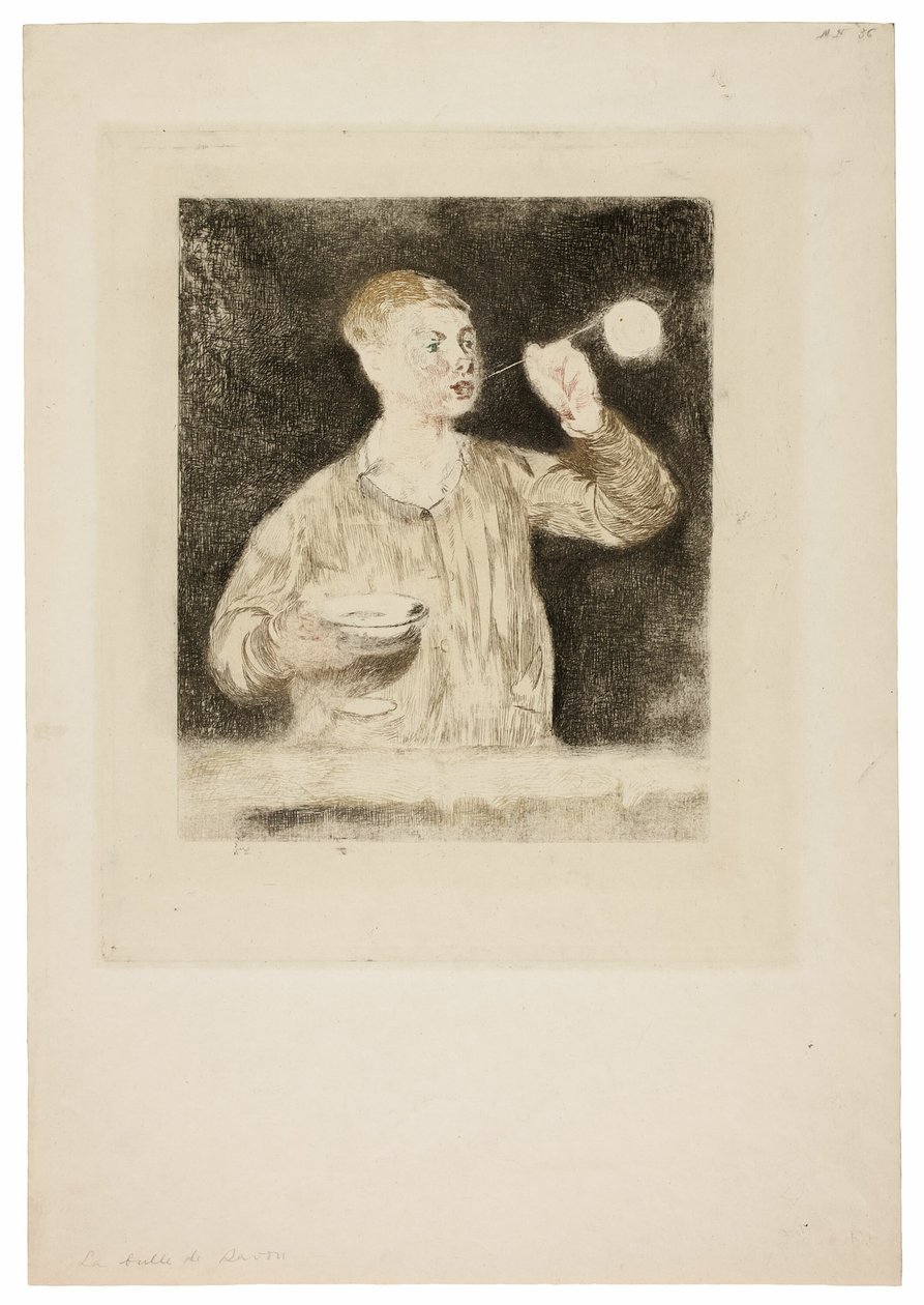 Fiú Szappanbuborékot fúj alkotó: Édouard Manet