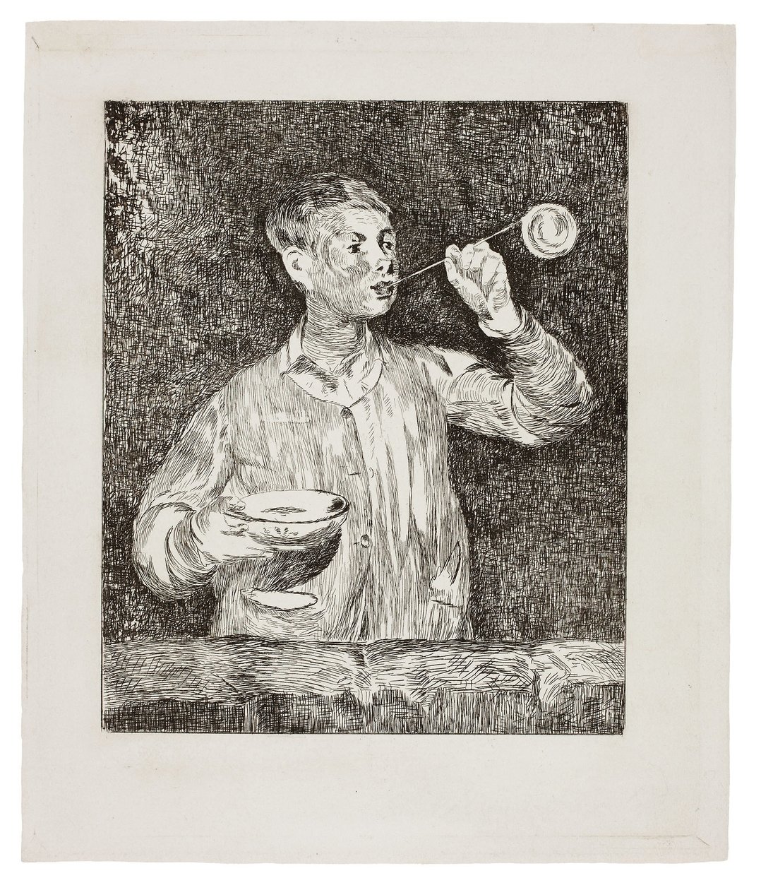 Fiú Szappanbuborékot fúj alkotó: Édouard Manet