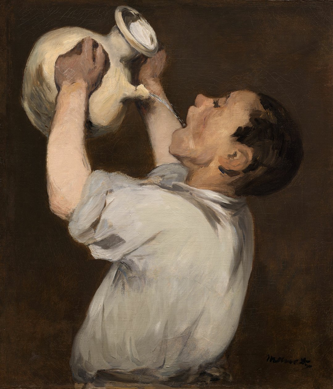 Fiú korsóval (La Régalade) alkotó: Édouard Manet