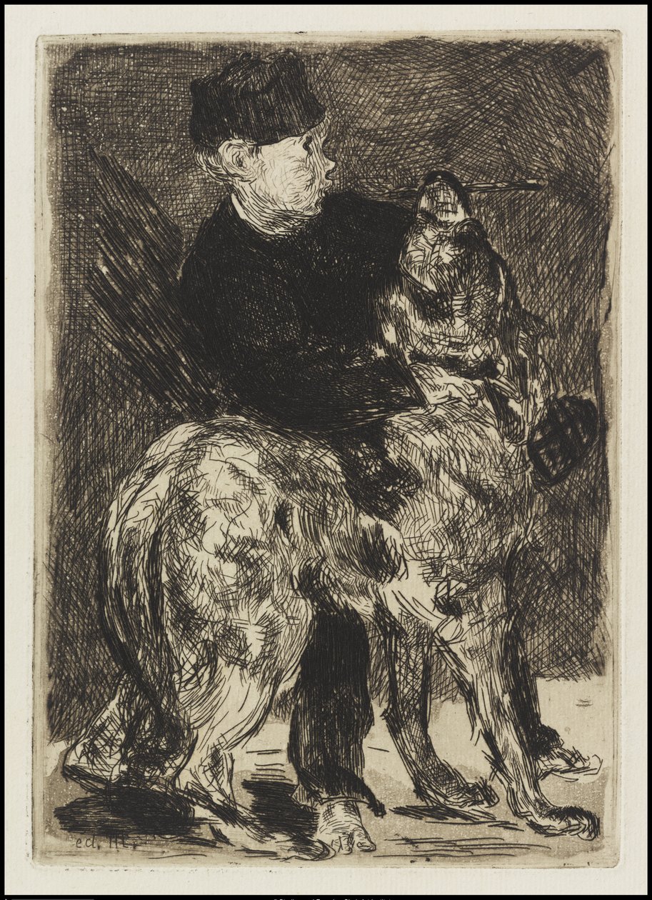 Fiú kutyával, 1862 alkotó: Édouard Manet