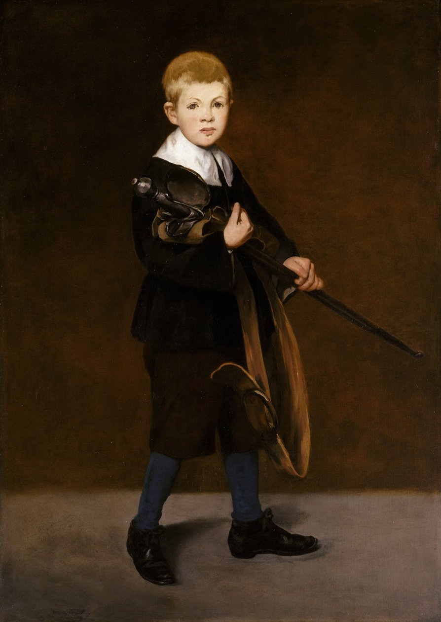Fiú karddal alkotó: Édouard Manet