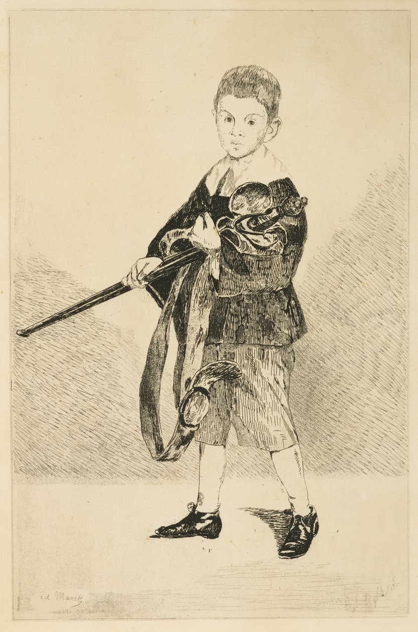 Fiú karddal alkotó: Édouard Manet