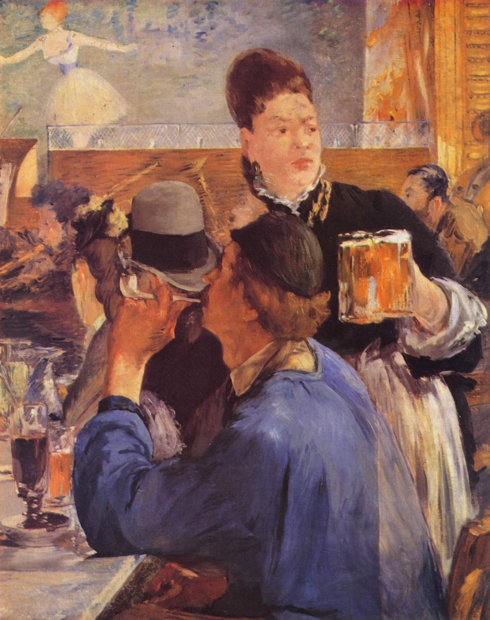 Egy kávézó-koncert sarka alkotó: Édouard Manet