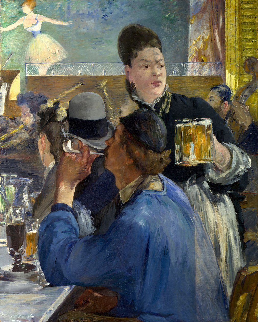 Kávézó-koncert sarka alkotó: Édouard Manet