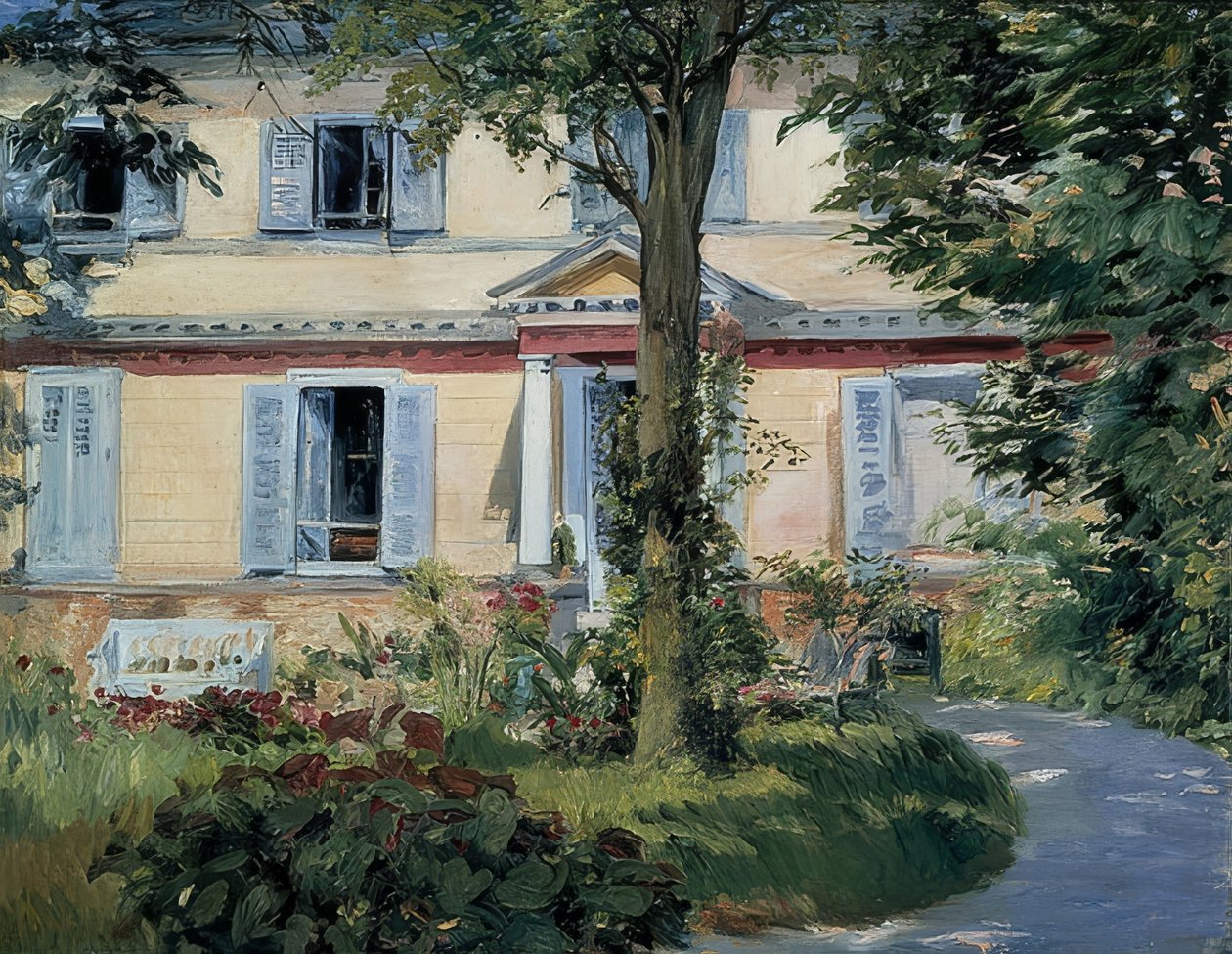 A ház Rueilben. 1882 alkotó: Édouard Manet