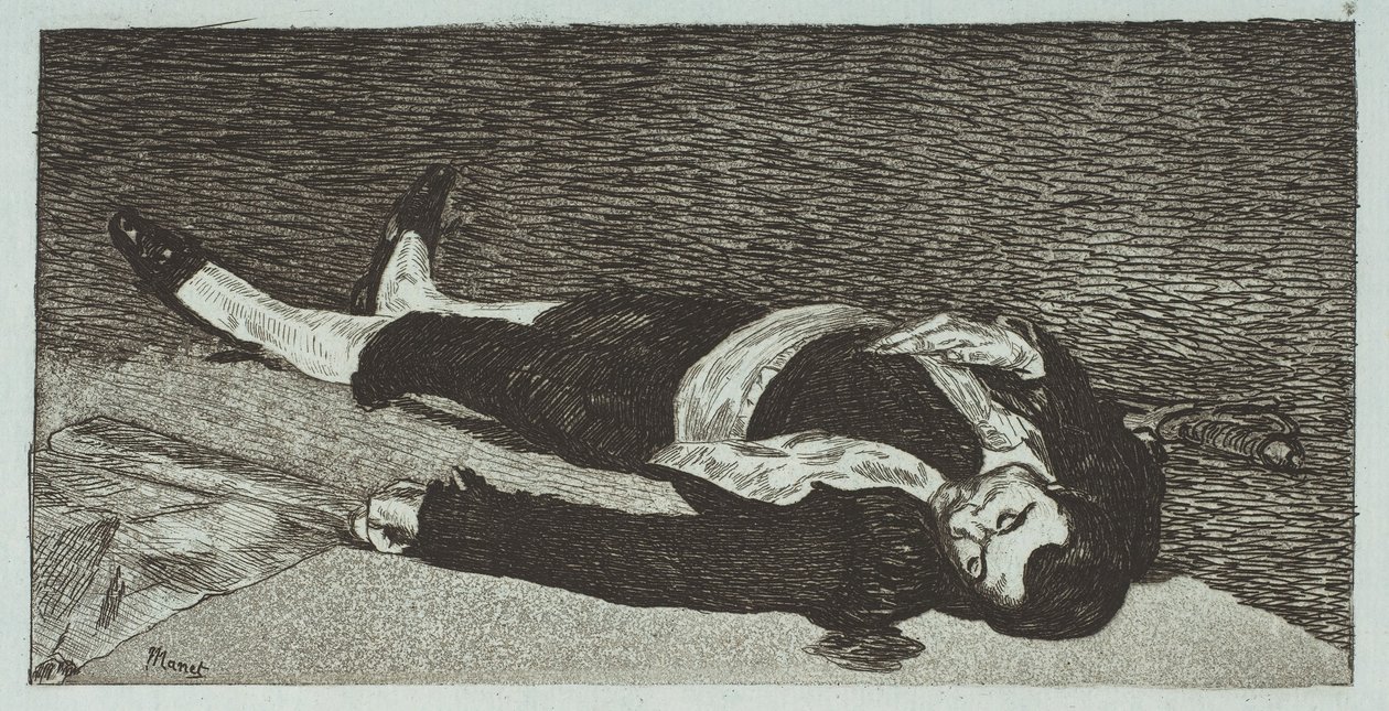 Halott Toreador, 1867-68. alkotó: Édouard Manet