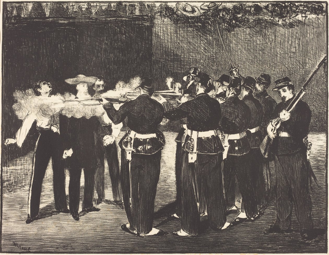 Miksa halála Querétaróban alkotó: Édouard Manet