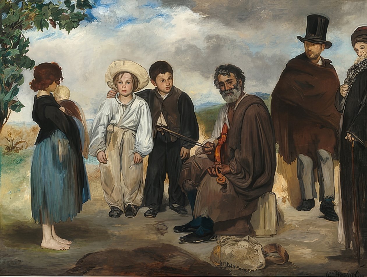 Az öreg zenész. 1862 alkotó: Édouard Manet