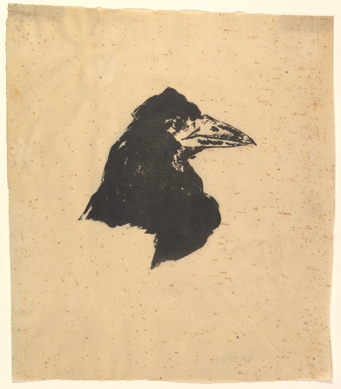 A holló plakátjának és borítójának terve Edgar Allan Poe, 1875. alkotó: Édouard Manet