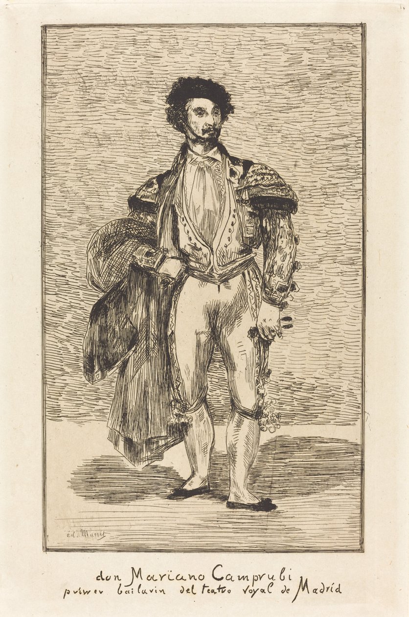 Don Mariano Camprubi (A táncos) alkotó: Édouard Manet