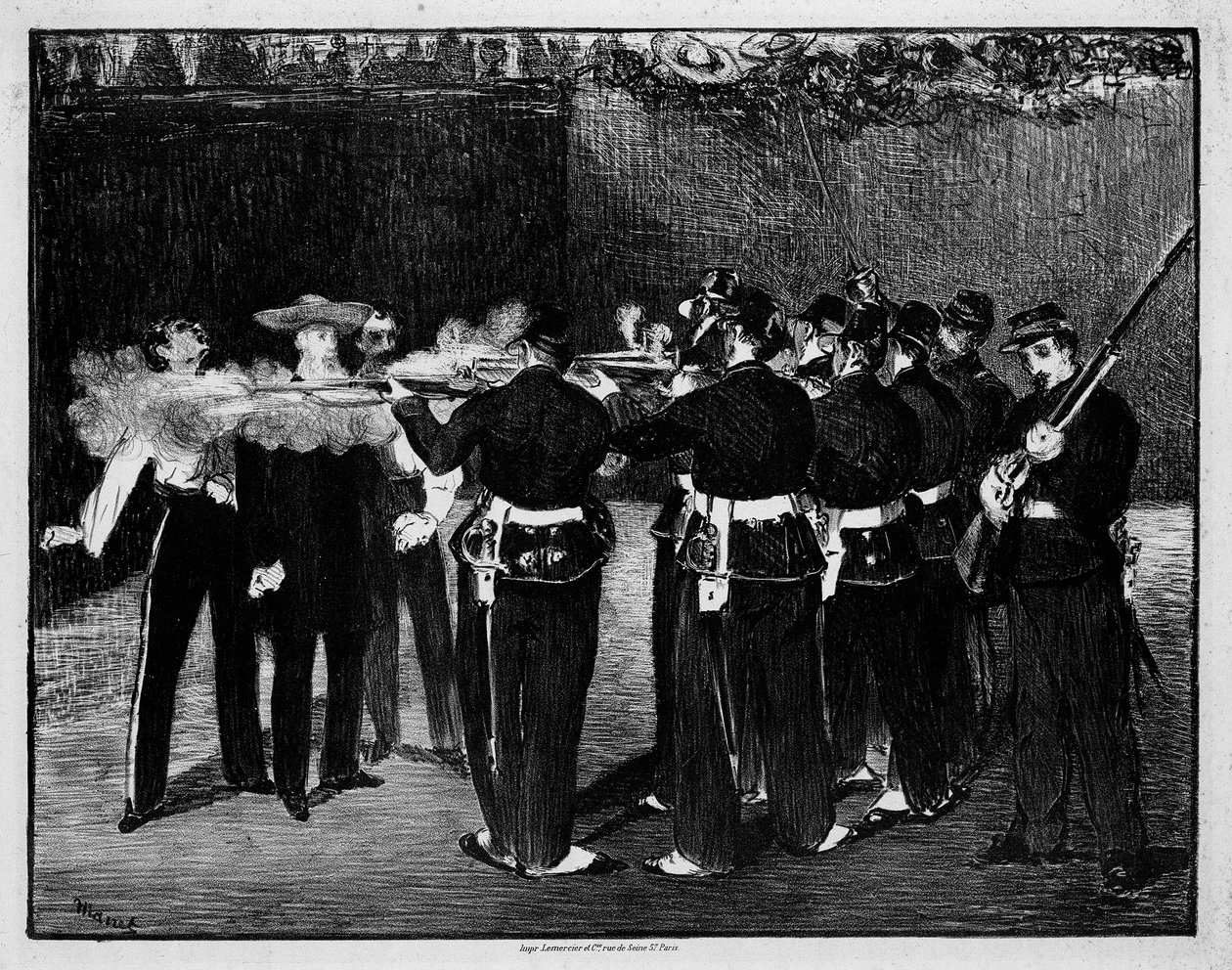 Mexikói Miksa császár kivégzése alkotó: Édouard Manet