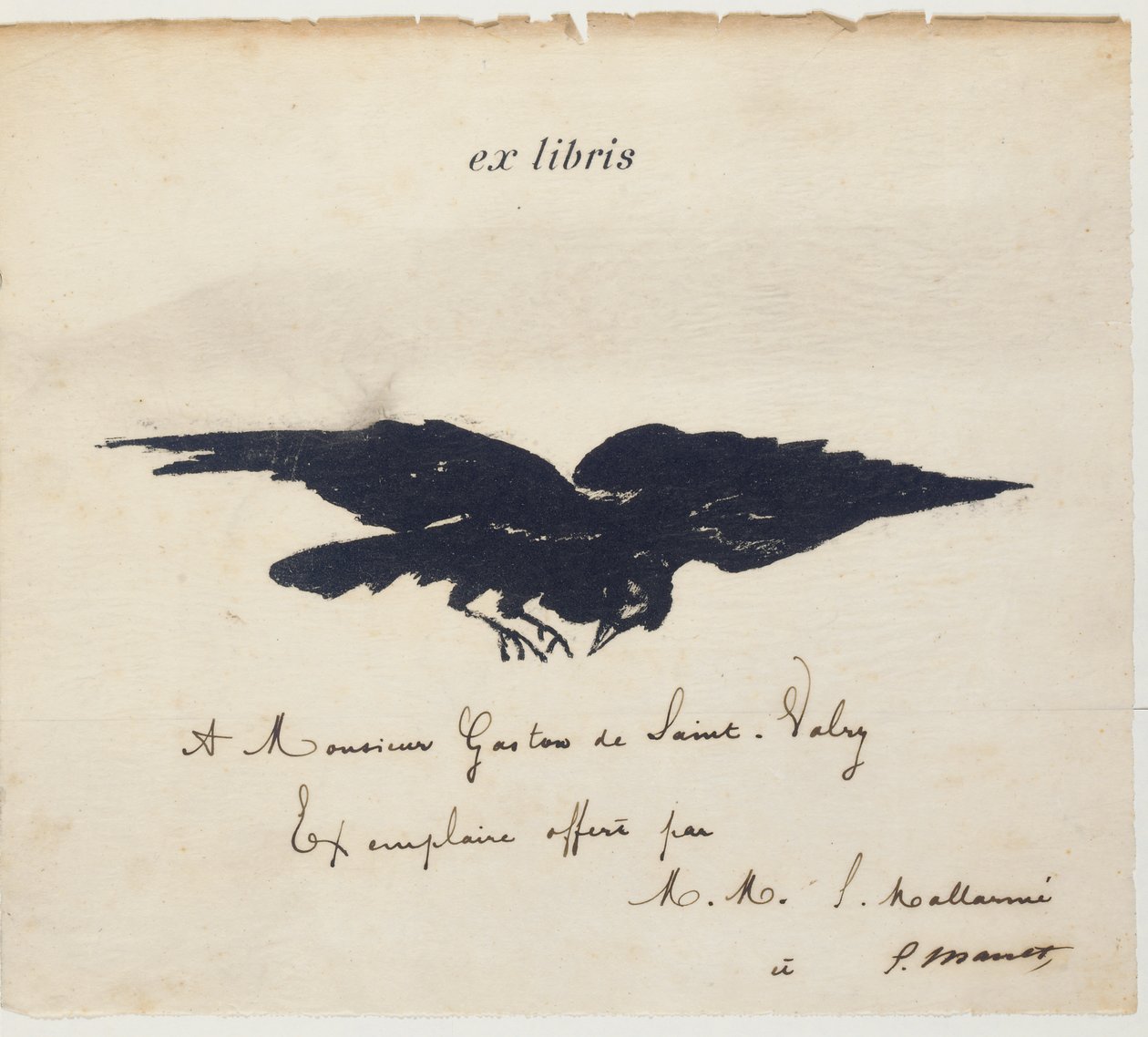 Ex-librisek, amelyeket Edouard Manet litografált illusztrációként: Edgar Allen POE. A varjú. A Holló. Stéphane Mallarmé fordítása Edouard Manet illusztrációival alkotó: Édouard Manet