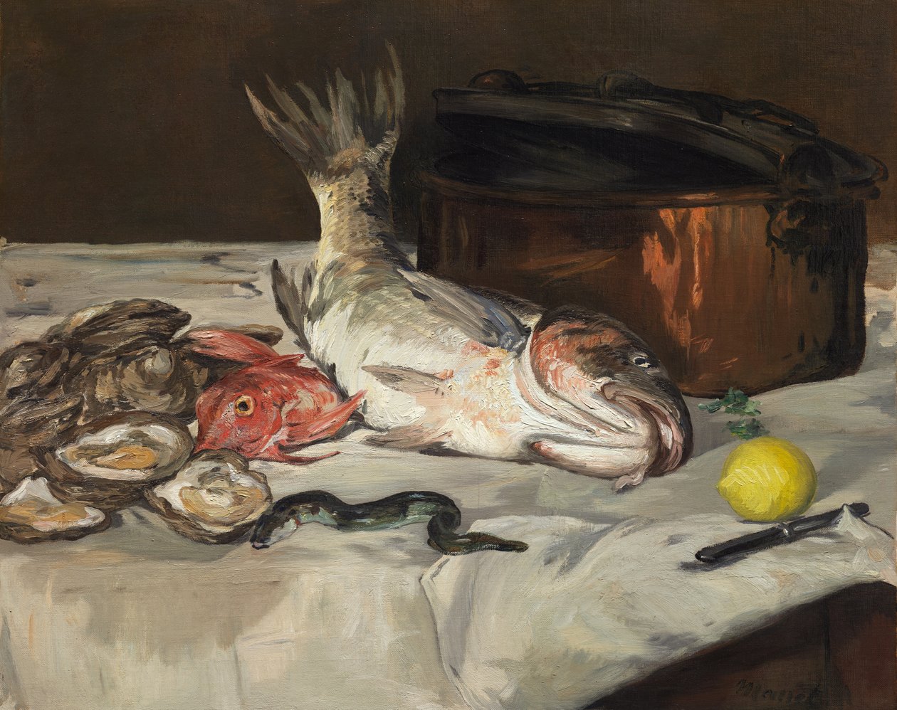 Hal (csendélet) alkotó: Édouard Manet
