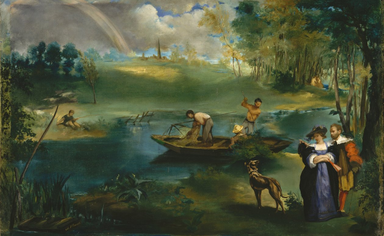 Fishing, 1862-63 körül (olaj, vászon) alkotó: Édouard Manet