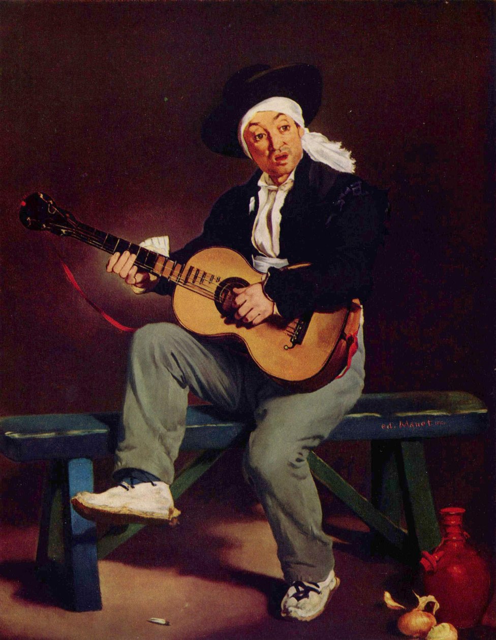 Francia: Le Chanteur espagnol A spanyol énekesnő alkotó: Édouard Manet
