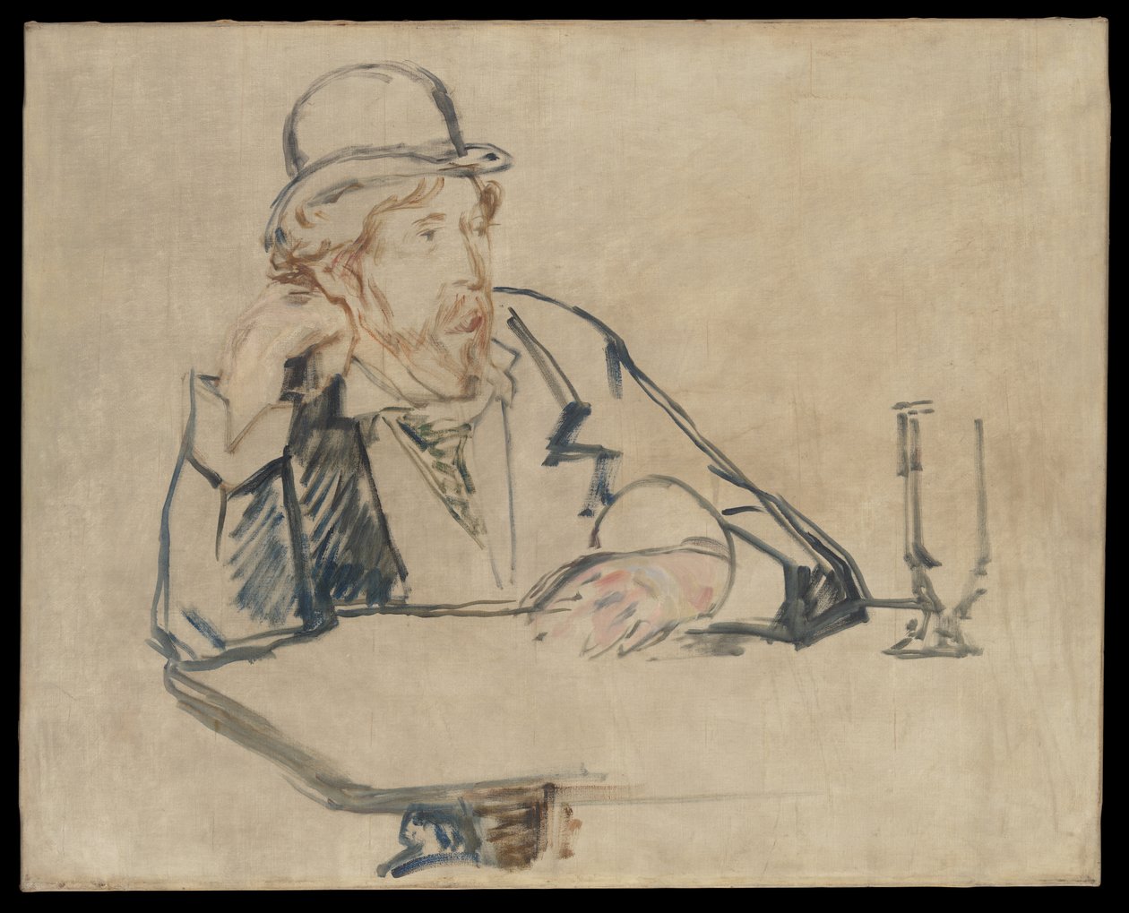 George Moore (1852-1933) a kávéházban alkotó: Édouard Manet