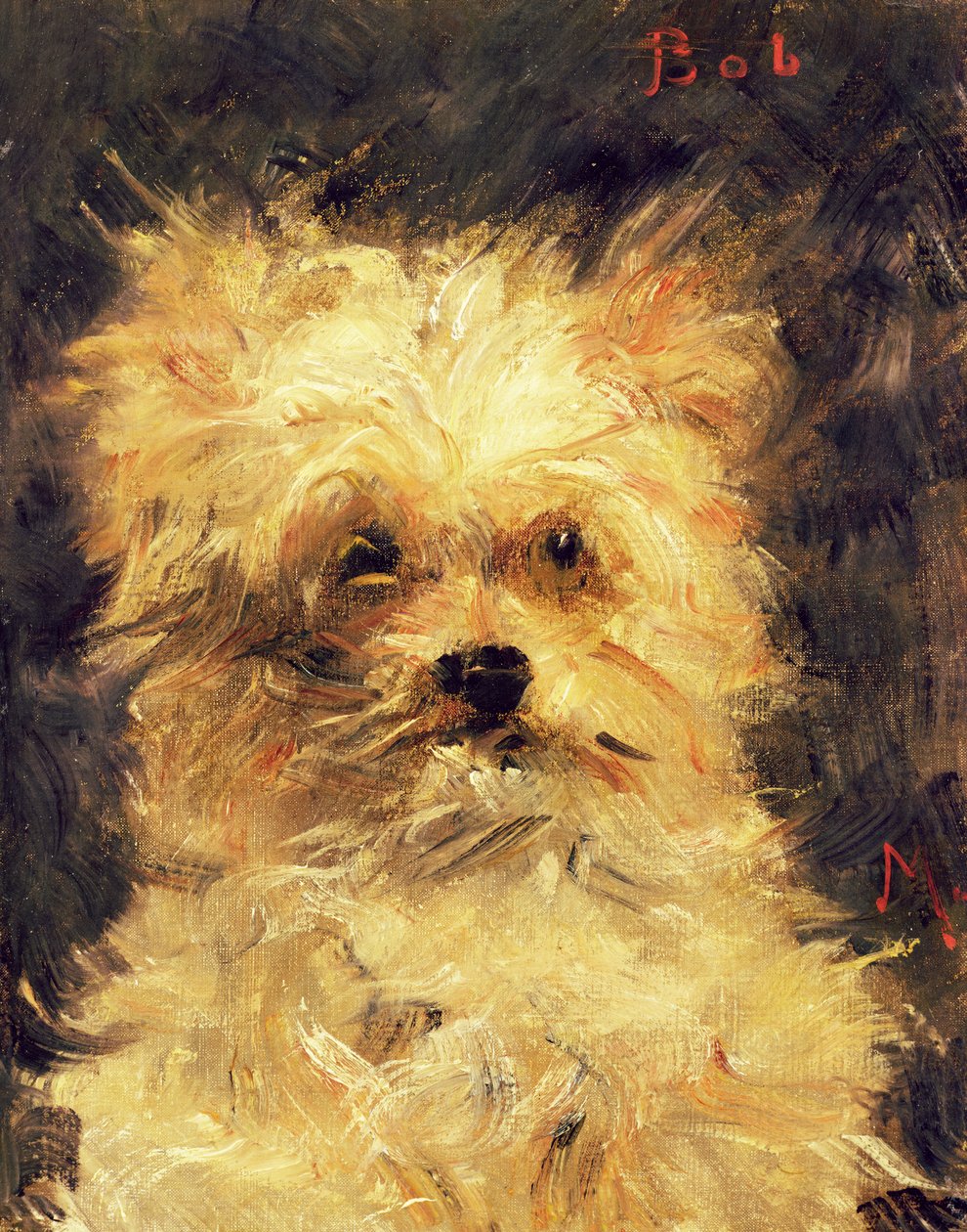 Egy kutya feje – Bob, 1876 alkotó: Édouard Manet