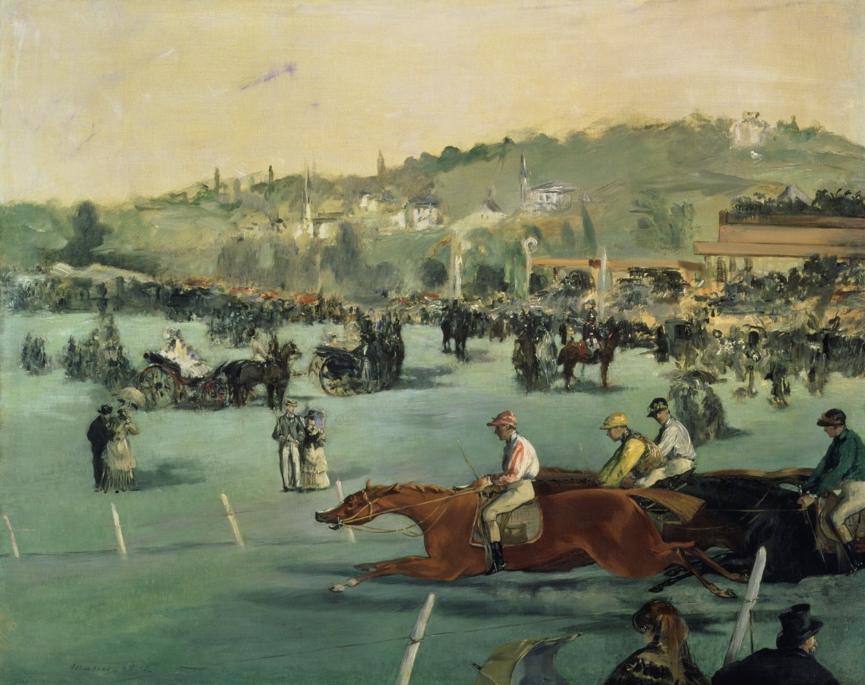 Lóverseny, 1872 alkotó: Édouard Manet